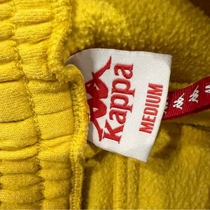Yellow kappa sweatpants